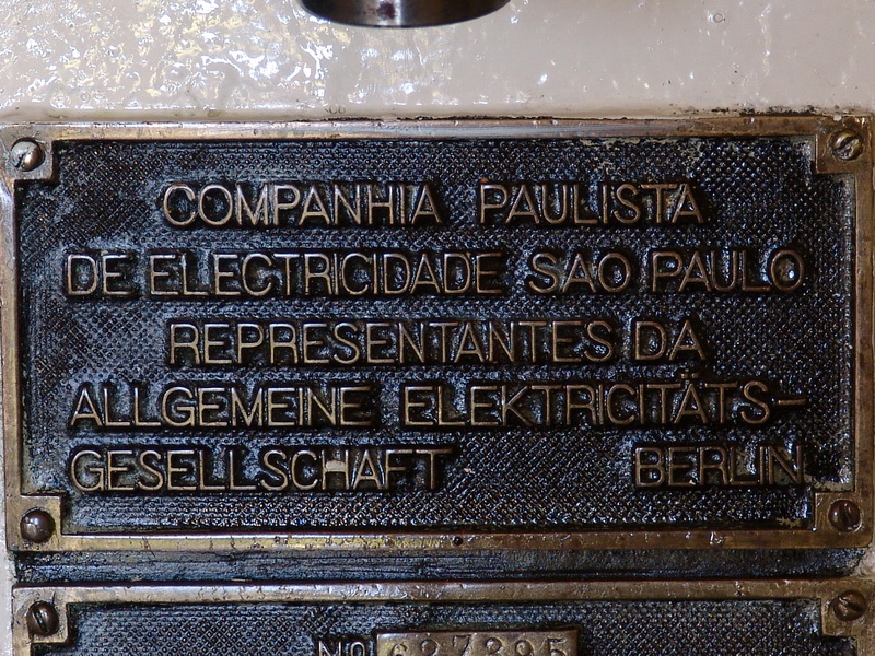 Companhia de Eletricidade de So Paulo, Representantes da Allgemeine Eletricitats Gesellschaft - Berlin